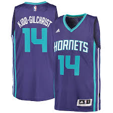 Mitchell and ness men's hardwood classic jersey color: Men S Adidas Michael Kidd Gilchrist Purple Charlotte Hornets Player Swingman Road Jersey