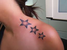 Awesome Star Tattoos Designs Cool Shoulder Tattoos Neck Tattoo Star Tattoo On Shoulder