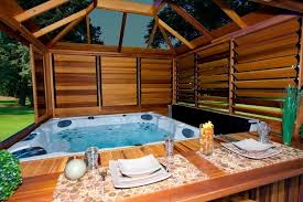 Let's take a look at some of the hot tub enclosure ideas that you can use to take inspiration for your hot tub enclosure. 26 Spectacular Hot Tub Gazebo Ideas Hot Tub Backyard Hot Tub Gazebo Hot Tub Outdoor