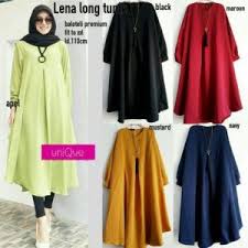 Kemeja tunik putih wanita / cewek bahan baloteli muslimah hijab size l: Jual Baju Atasan Muslim Hijab Terbaru Lena Long Tunik Deskripsi Produk Bahan Katun Paris Ukuran All Size Xl Harga Baju Muslim Kemeja Wanita Pakaian Wanita