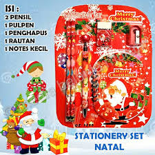 Kumpulan lagu natal sekolah minggu untuk perayaan di gereja. Stationery Set Edisi Natal Souvenir Natal Hadiah Christmas Kado Natal Unik Shopee Indonesia