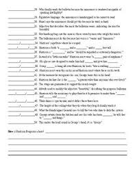 Harrison Bergeron By Kurt Vonnegut Scavenger Hunt Key Harrison Bergeron Essay Questions Kurt Vonnegut