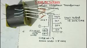 1kva 90v To 280v Automatic Stabilizer Transformer Coil Winding Yt 58