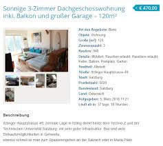 Ein großes angebot an eigentumswohnungen in salzburg finden sie bei immobilienscout24. Achtung Bei Fake Inseraten Oh Salzburg Borsen
