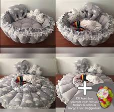 Modastra Gri Renk Kombinli Oyun Minderi Minder Bebek Dekoratif Yastiklar