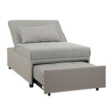 Un caro amico che abita lontano viene a farvi visita a sorpresa e non sapete dove farlo dormire? Poltrona Letto Cookie In Tessuto Grigio Brigros