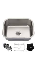 Undermount ceramic kitchen sinks ukc upcoming shows on amazon. Kraus Kbu21 30 Inch Undermount 60 40 Double Bowl 16 Gauge Stainless Steel Kitchen Sink Amazon Com