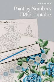 You'll find 5 different printable paint by number pages designed to take the guess work out of acrylic painting focusing on subjects from nature. Free Paint By Numbers Printable Floral Download Saffron Avenue
