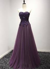 Dark Purple Tulle Sweetheart Floor Length Formal Gown Charming Prom Dress 2019 Purple Evening Dress Purple Prom Dress Long Purple Prom Dress