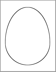9 Inch Easter Egg Template Printable Easter Egg Easter Egg Etsy