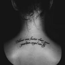 Inspirational quote tattoos give you a boost because it is an inspiration that you connect with on a deep level. Guardian Angel Tattoo Quotes Novocom Top