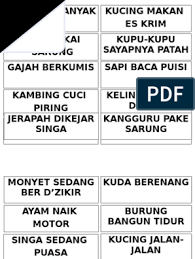 Game tebak kalimat ini adalah salah satu game untuk pembelajaran online yang yang bisa dilakukan. Permainan Tebak Gerakan Pdf