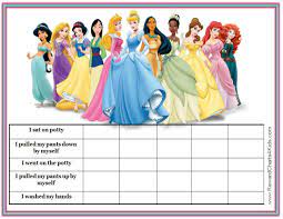 Disney Princesses Potty Chart Potty Training Chart Printable Potty Chart