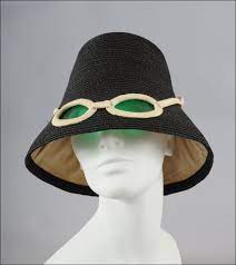 Iconic 1960 S Hat W Built In Sunglasses Italian Hats Vintage Italian Sunglasses Vintage Hat Boxes
