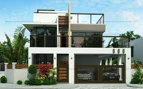 An open plan seamlessly blends the kitchen, great room and dining room together to create a living area that's excellent for entertaining guests. Ester Four Bedroom Two Story Modern House Design Pinoy Eplans