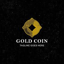 Vintage Gold Coin In 2020 Coin Logo Vintage Ribbon Banner Gold Coins