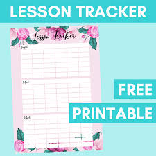 Here you can plan out not just your lessons but your assignments and assessments as well. Free Homeschool Lesson Planner And Tracker Print It Now Our Kiwi Homeschool