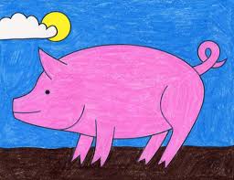And most of them slink around at corners instead of mingling with other children at parties. How To Draw A Pig Art Projects For Kids