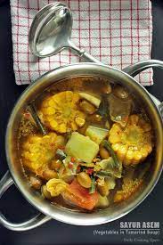 Sayur Asem Vegetables In Tamarind Soup Recipe Cooking Food Malaysian Food