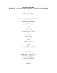Mermaid Without a Tale: Disability, Sexuality, and the Limits of Discourse  in Italian Narrative (1975-2009) by Katherine Jeanne