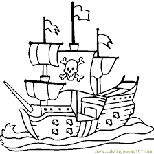 The signature playmobil toy is a 7.5 cm (3.0 in) tall (1:24 scale) human figure with a smiling face. Pirate Ship Coloring Page For Kids Free Water Transport Printable Coloring Pages Online For Kids Coloringpages101 Com Coloring Pages For Kids