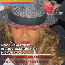 Groove Outlet in conversation with Michon Young who's ready? Join us at 2pm  GMT after Rob Lynch