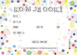 Bol Com Uitnodiging Verjaardag Tweeling Confetti 20 Stuks