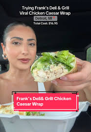 Chicken Caesar Wrap Review at Frank's Deli in Detroit