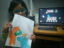 My 7 Year Old Cousin Started Playing Among Us And She Is Having So Much Fun Then She Decided To Draw This Amongus Dos & don«ts drawing among us in 1 minute challenge! my 7 year old cousin started playing
