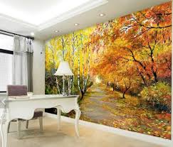 They can be created on the basis of previously released serials, or they can be dedicated to personal author's art or, which. Autumn Trees Mural Photo Wallpaper Mural Giant Wall Covering Decor Building Hardware Wallpaper Accessories