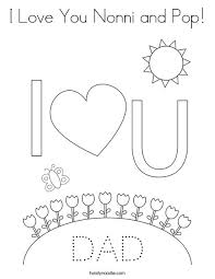 Free coloring pages to print or color online. I Love You Nonni And Pop Coloring Page Twisty Noodle