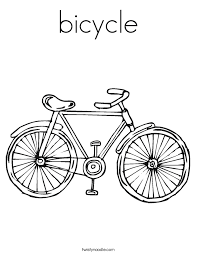 Pack these spring printables into a picnic basket for a family outing. Bicycle Coloring Pages Coloring Home