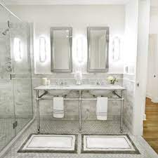 Classic carrera marble bathrooms with floating sinks. 75 Beautiful Marble Floor Bathroom With A Pedestal Sink Pictures Ideas July 2021 Houzz