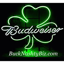 St Patrick S Day Irish Shamrock Lights Budweiser Shamrock St Patricks Day Irish Neon Bar Light Beer Sign Neon Beer Signs Neon Bar Lights Beer Signs