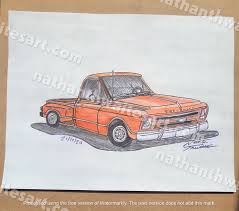 Image result for Orange 1967 Truck