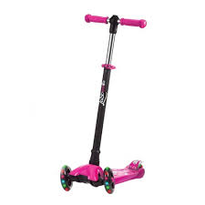 Lascoota Toddler Girl And Boy Kids Adjustable Kick Scooter With Light Up Wheels And Removable Seat Pink Target