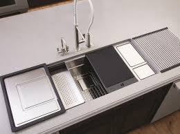 The kitchen island is a functional and necessary addition to many kitchen space, but the idea is to choose a kitchen island style that fits the overall design of a space. 9 Workstations That Do Much More Than A Standard Sink Residential Products Online