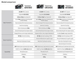 Sony A6100 A6400 A6500 Comparison Portrait Photographers