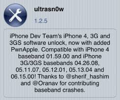 Ultrasnow 1.2.3 is not a new unlock so it does not work on . Ultrasn0w 1 2 5 Llega Para Liberar 5 0 1 Por Software