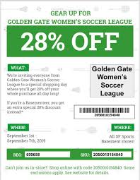 Watch major sporting events on our many tvs, eat wings and have a beer! The Sports Basement Golden Gate Women S Soccer League Facebook