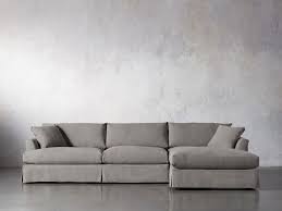 Emory Slipcovered Two Piece Sectional Arhaus Furniture Leather Sectional Sofas Sectional Slipcover Sectional Sofa Couch