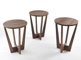 Round Wooden High Side Table Parla By Riva 1920 Design Karsten Schmidt Hoensdorf Mesa Auxiliar Redonda Mesas Pequenas De Madera Mesas Redondas De Madera