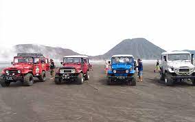 Mobil jeep yang kami tumpangi pun tak melaju pelan, menembus hutan lebat pananjakan yang saya cuma bisa meringis sambil terus berpegangan ke pintu mobil. Sewa Jeep Bromo Murah 2020 Darimana Saja Bisa Royal Tour Bromo