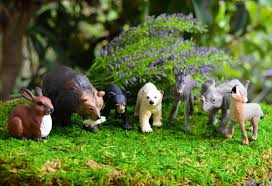 Miniature Animals Miniature Gardening Supplies Fairy Garden Animals Toy Animals Terrarium Accessories Safari Bears Donkeys In 2020 Miniature Animals Fairy Garden Animals Miniature Garden