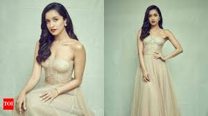 Shraddha Kapoor stuns in this nude dress - The Times of India