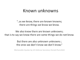 Donald rumsfeld giving a press conference about revamping space defence policies at the pentagon in 2001. Ppt Known Unknowns Powerpoint Presentation Free Download Id 1577530