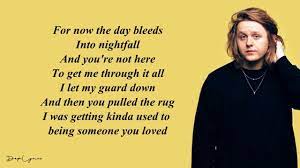 Lewis Capaldi Someone You Loved Lyrics Youtube