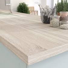 Plan De Travail Stratifie Effet Chene Scie Naturel Mat L 315 X P 65 Cm Ep 38 Mm Cuisine Bois Clair Plan De Travail Stratifie Cuisine Bois