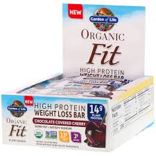 Garden Of Life Organic Fit High Protein Weight Loss Bar Chocolate Covered Cherry 12 Bars 1 9 Oz 55 G Each Iherb