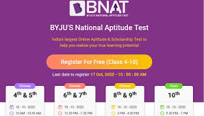 We did not find results for: Byju S Bnat October 2020 For Class 4 To 10 National Aptitude Scholarship Test Www Scholarships Net In